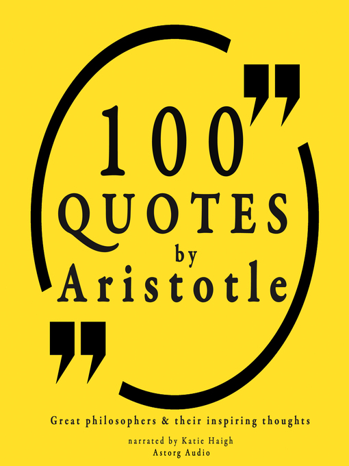 Upplýsingar um 100 Quotes by Aristotle eftir Aristotle - Biðlisti